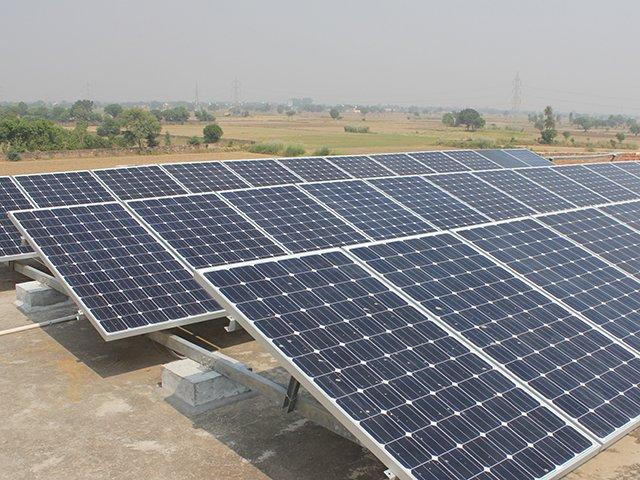 Solar panels for installation in India.