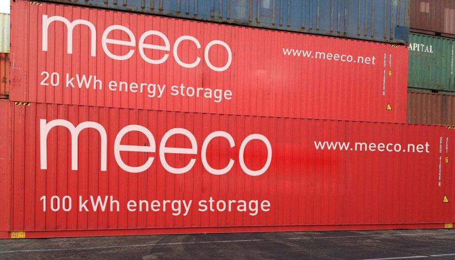 Two containers branded with Petra Energy S.R.O logo.