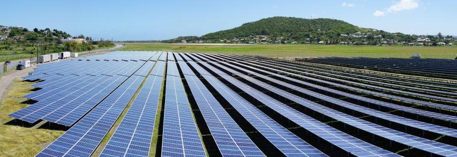 Huge solar power park in Antigua and Barbuda.