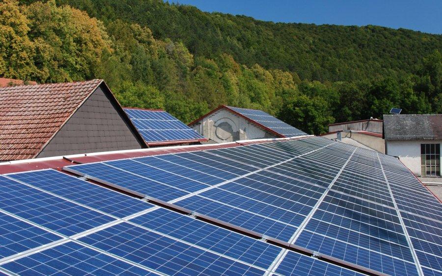 A solar rooftop installation in Blaubeuren, Germany.