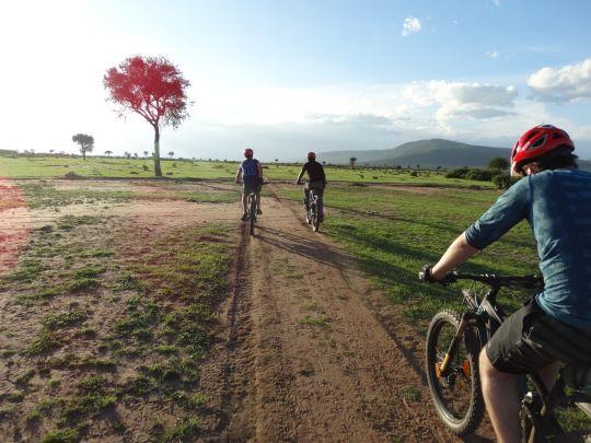 E-bike ride in Kenya.