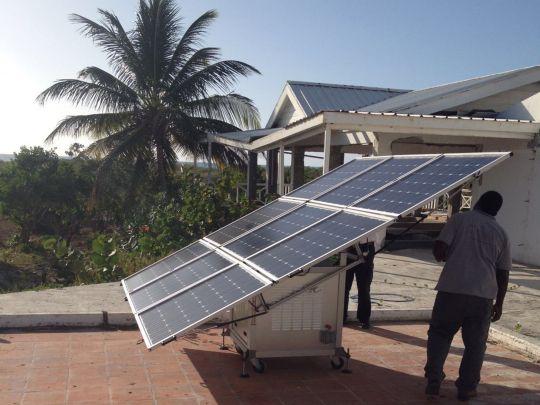 The sun2go xl installed at a restaurant in Antigua and Barbuda.