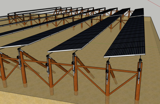 Model of a sun2rope installation.