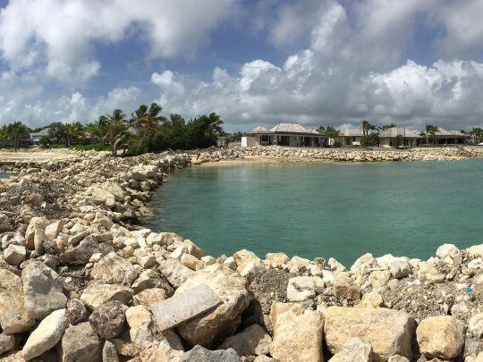 Caribbean lagoon.